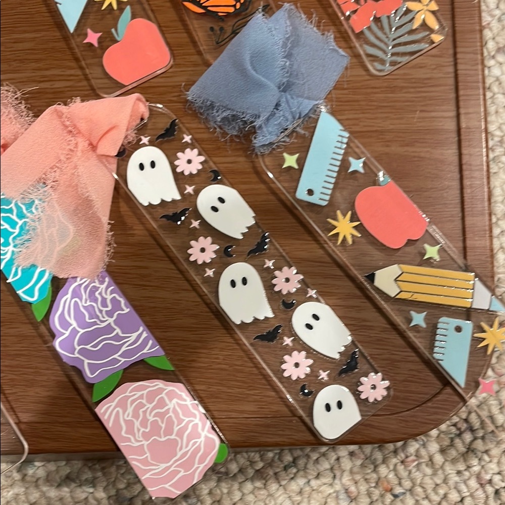 Colorful Patterned Bookmarks Set - Picture 4 of 5